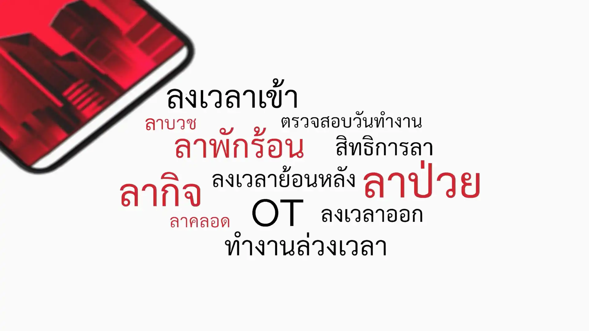 ระบบลงเวลาเข้าออกของพนักงาน